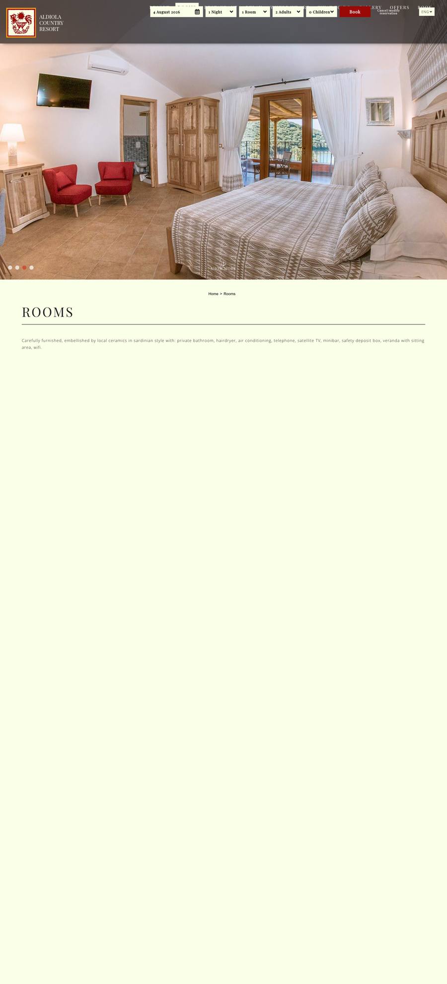 Aldiola Country Resort — Rooms (desktop), original