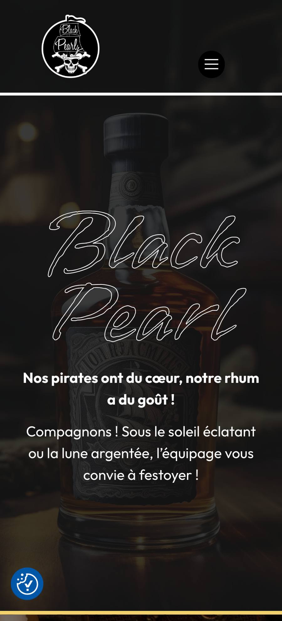 Le Black Pearl — Home (mobile), original