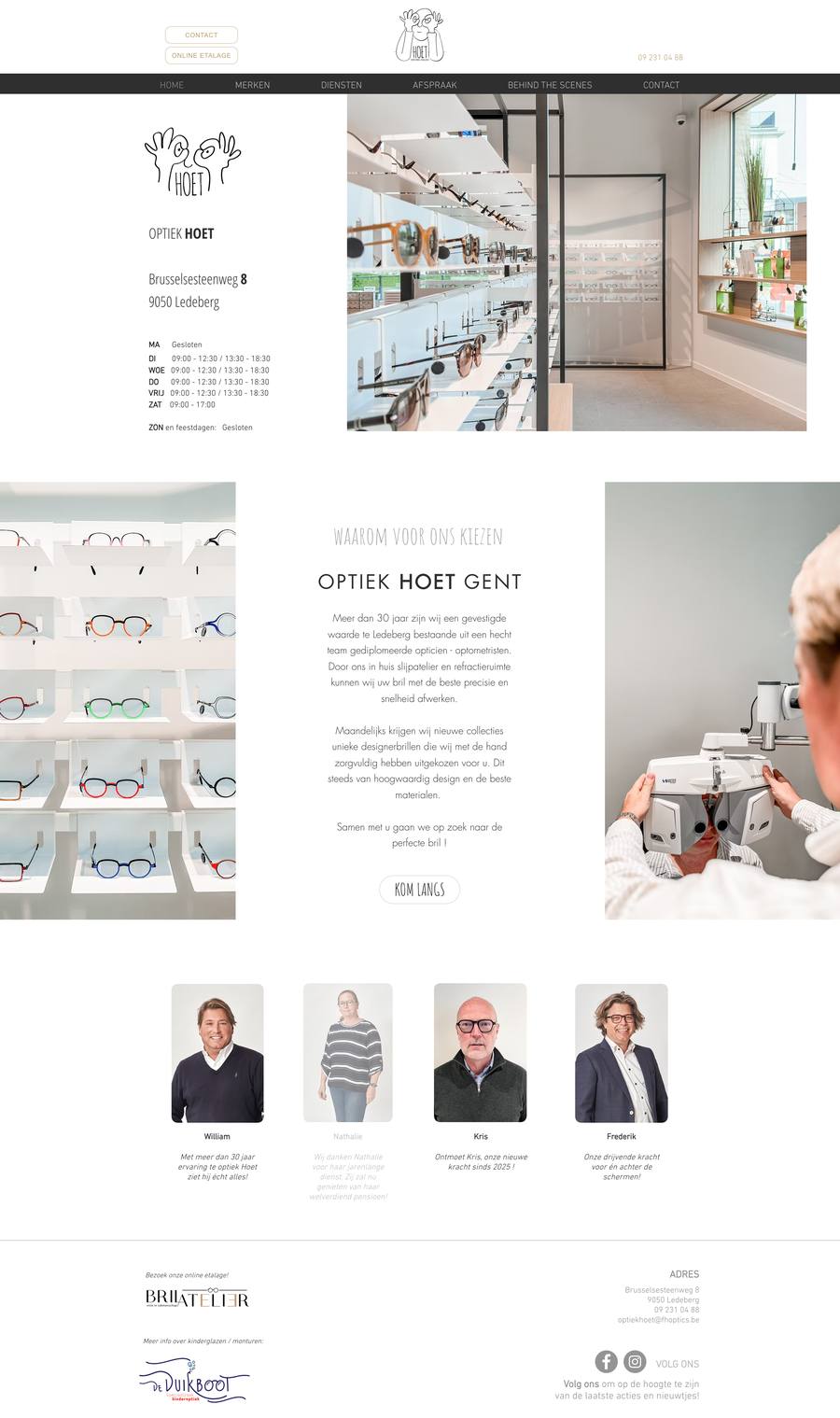Optiek Hoet — Home (desktop), original